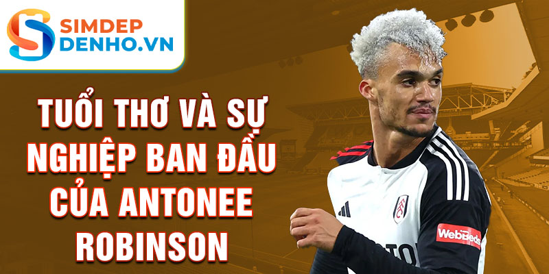 Tuổi thơ và sự nghiệp ban đầu của antonee robinson