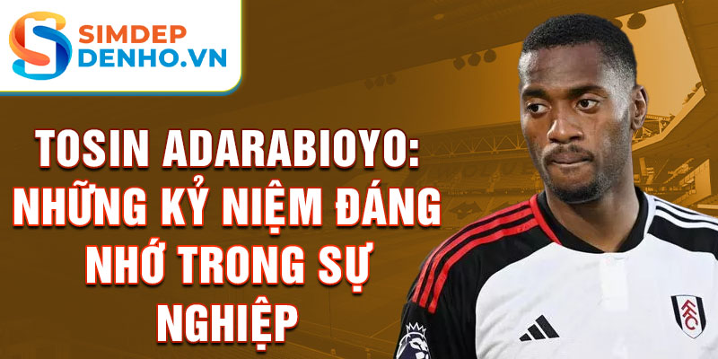 Tosin Adarabioyo: Những kỷ niệm đáng nhớ trong sự nghiệp