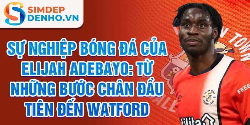 Sự nghiệp bóng đá của elijah adebayo: từ những bước chân đầu tiên đến watford